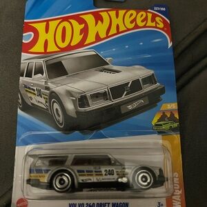 Silver Volvo 240 Drift Wagon Hot Wheel